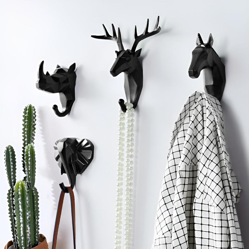 Animal Head Wall Hook Organizer