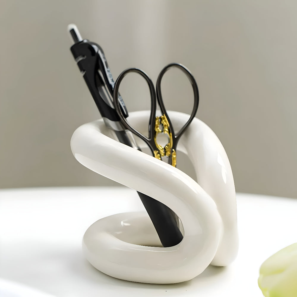 Knot Detail Ceramic Organizer