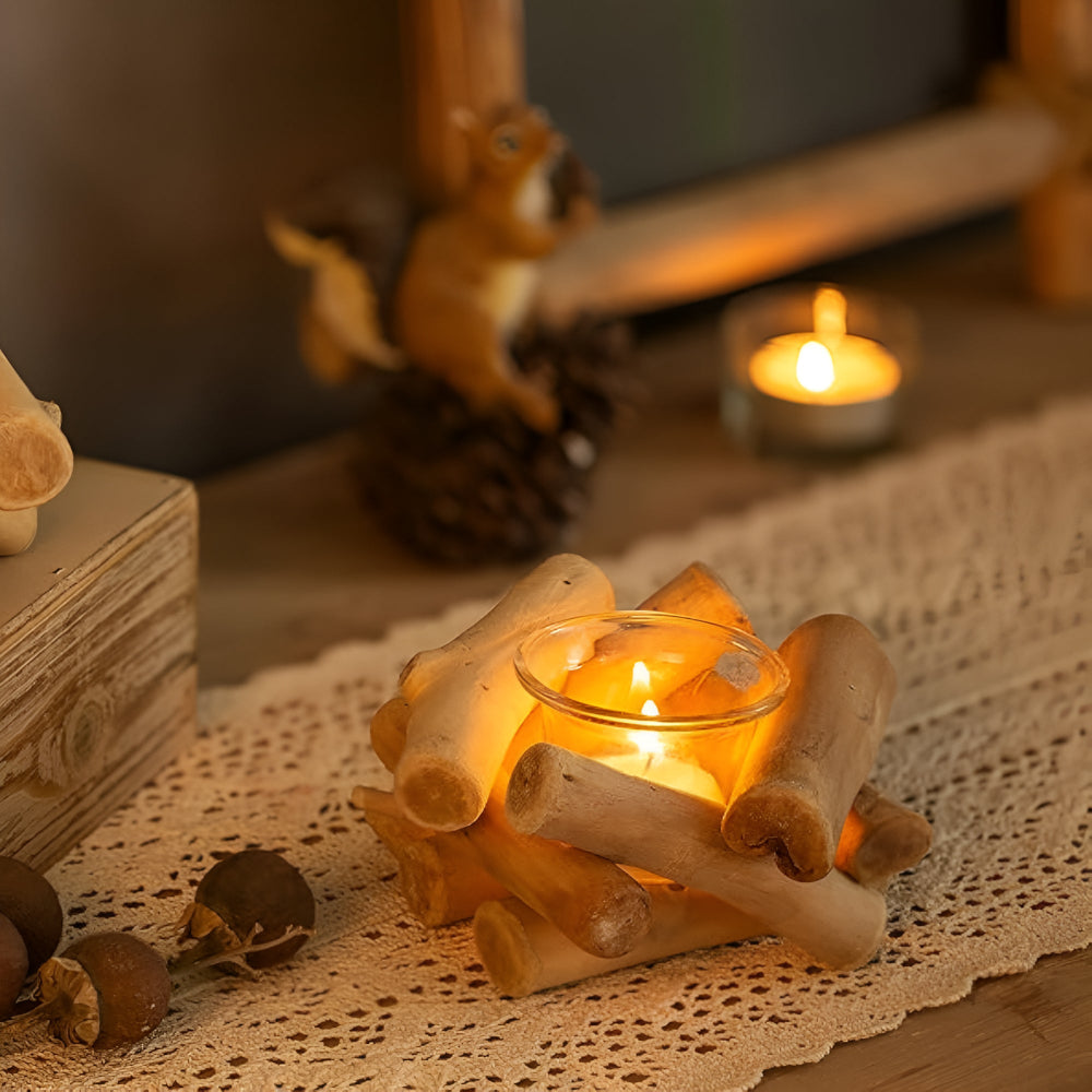 Reclaimed Driftwood Tealight Holder