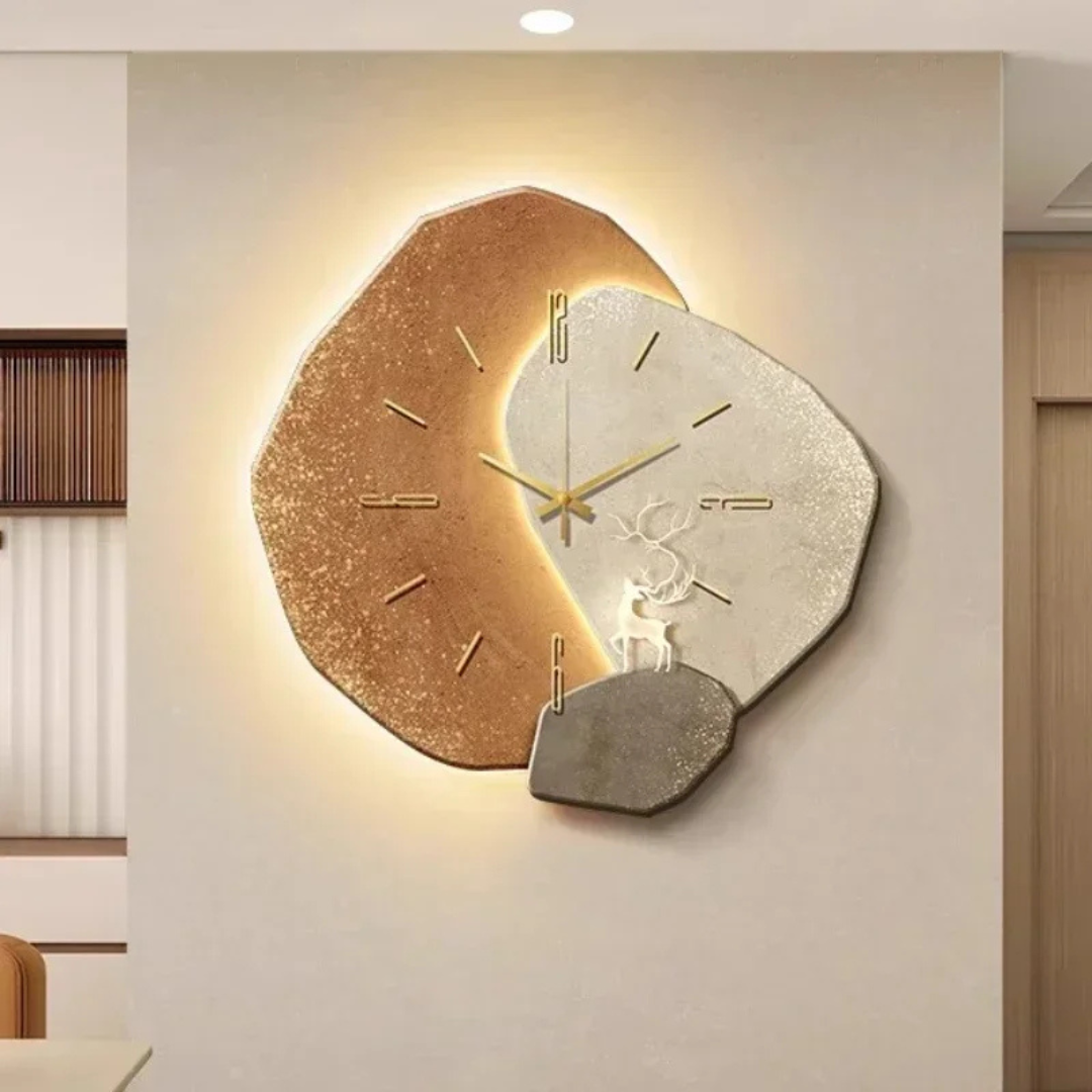 LunaWood LED Wood Wall Clock