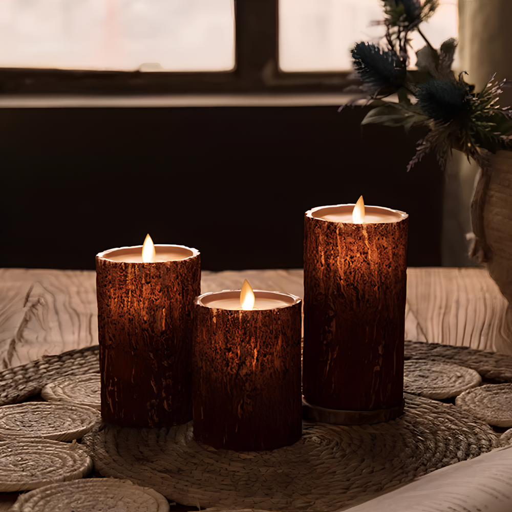 Flameless Block Candle Set