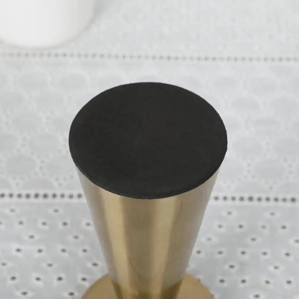 Brushed Brass Candle Holder Set