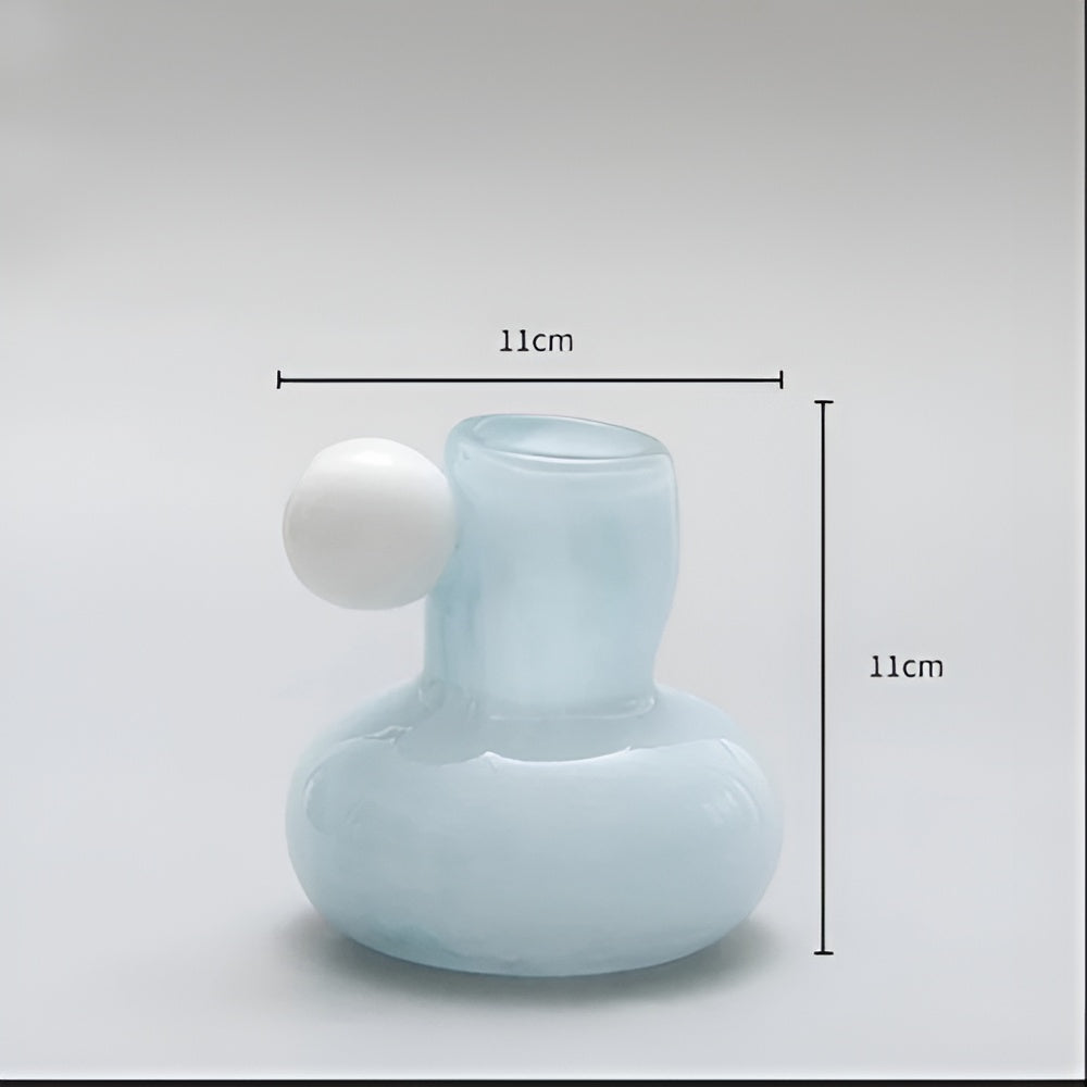 Colored Glass Candle Holder