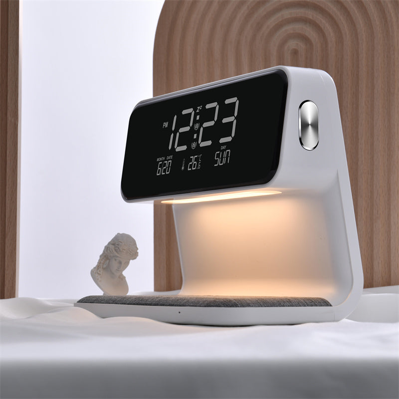 3-in-1 Bedside Lamp Charger Clock