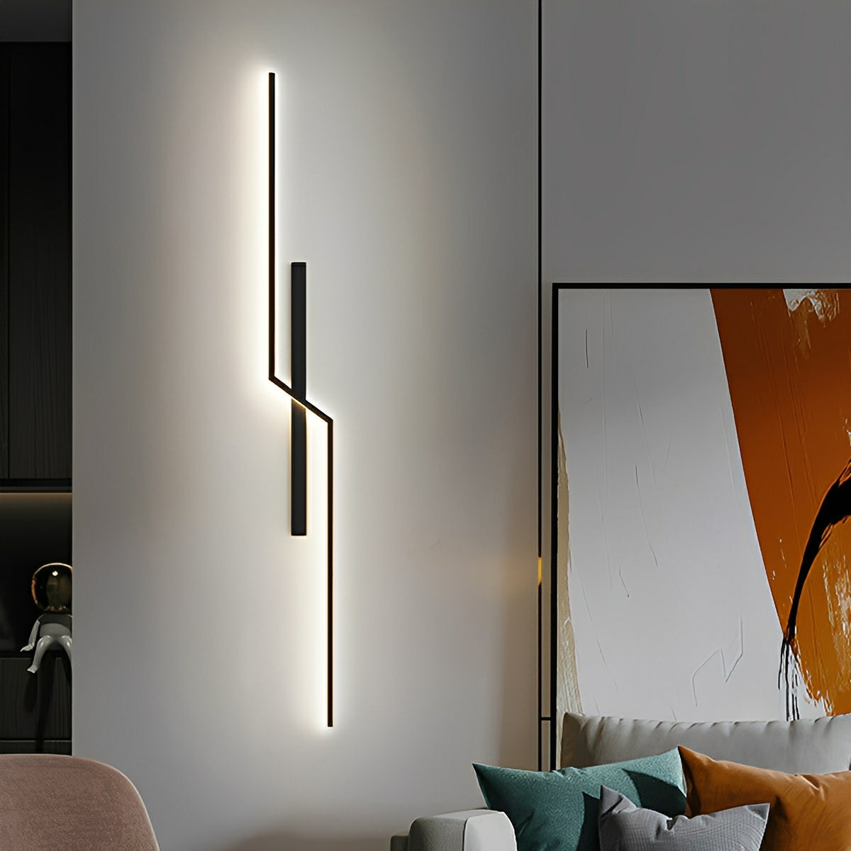 Minimalist Kinked Linear Wall Light