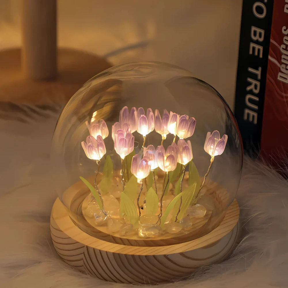 Glass Dome Tulip Light