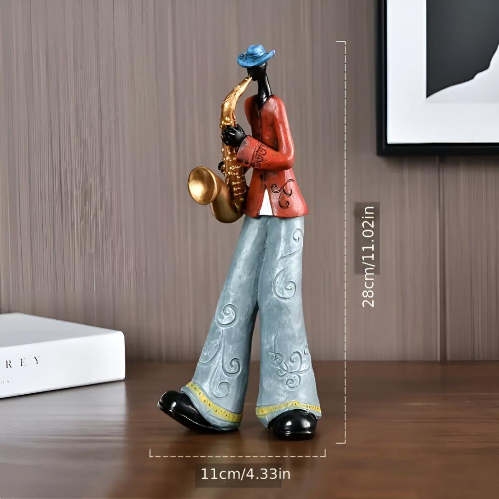 Jazz Band Resin Sculpture Set