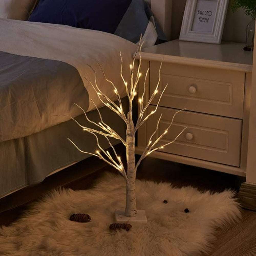 LED Birch Branch Table Tree Light