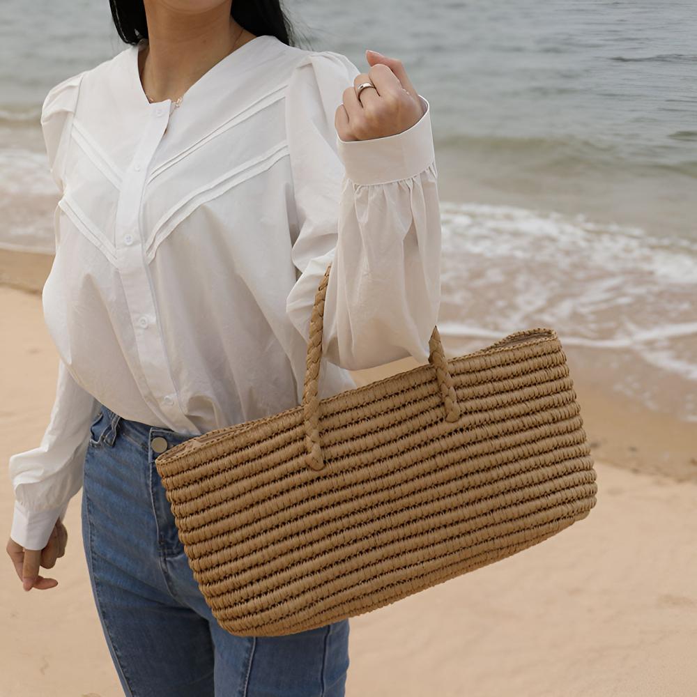 Woven Carry Tote Bag
