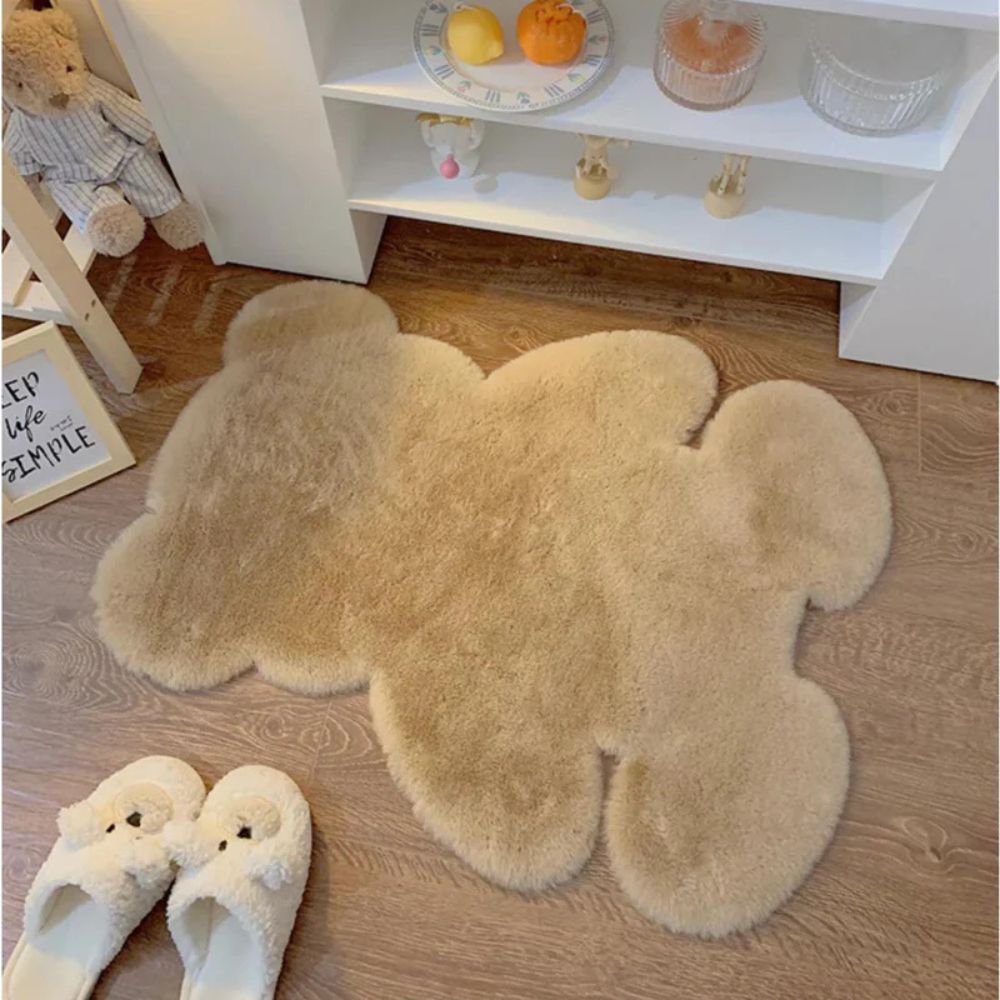 Teddy Shape Plush Rug