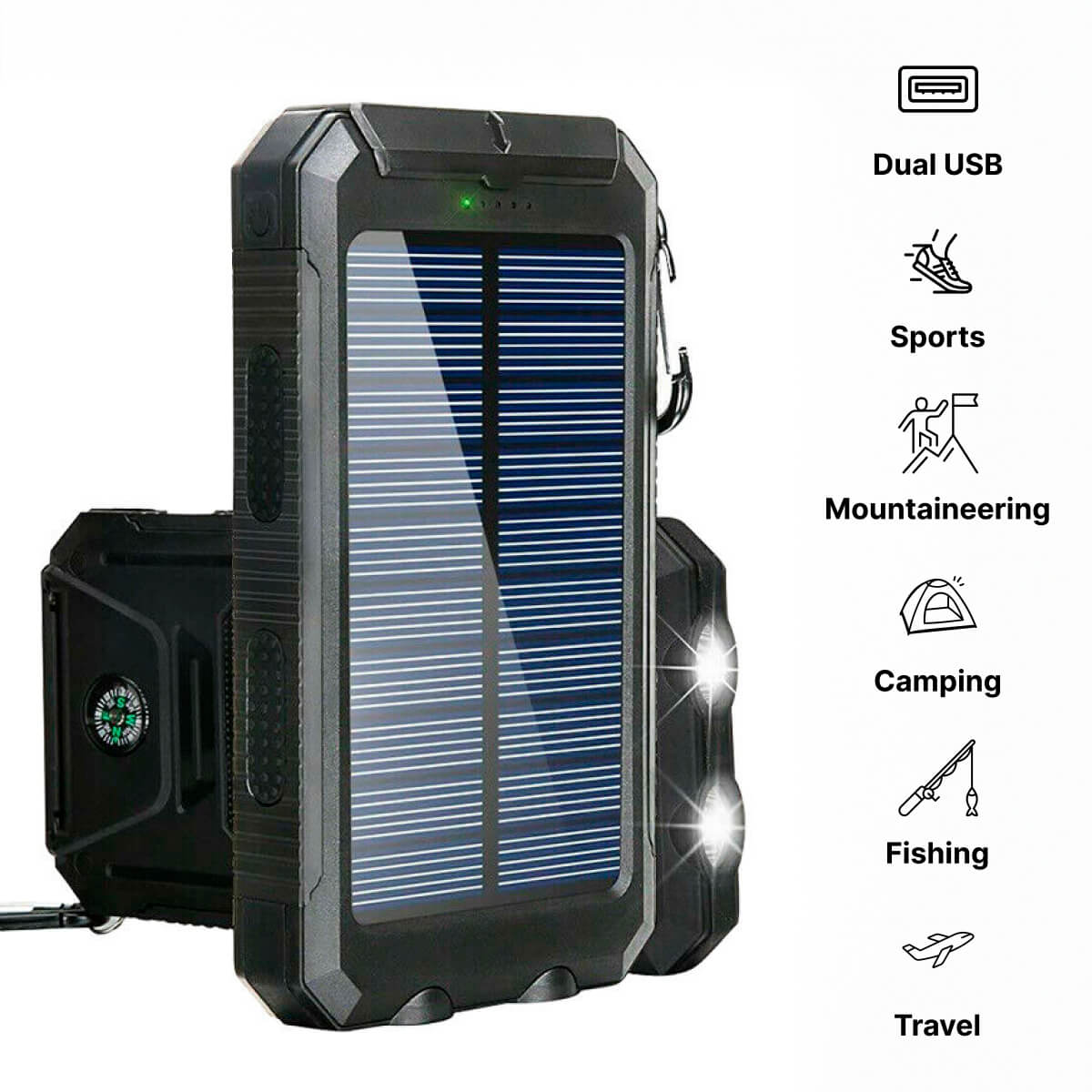 Solar Waterproof Outdoor Power Bank