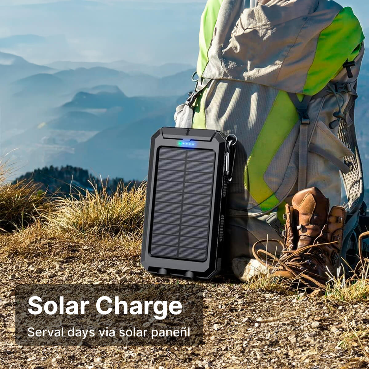Solar Waterproof Outdoor Power Bank