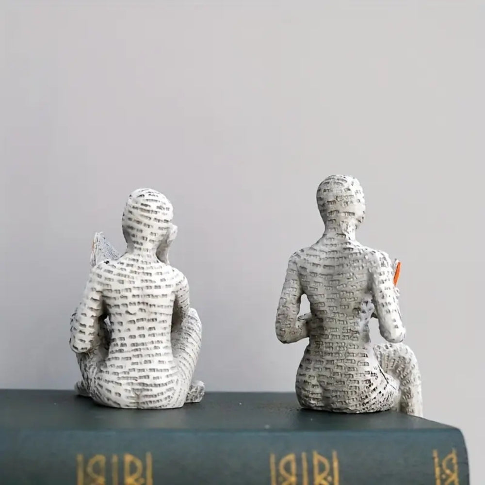 Reading Woman Resin Bookshelf Figure