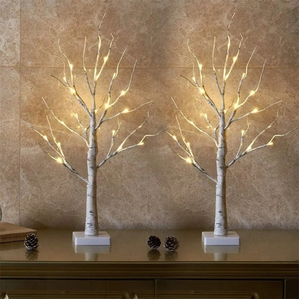 LED Birch Branch Table Tree Light