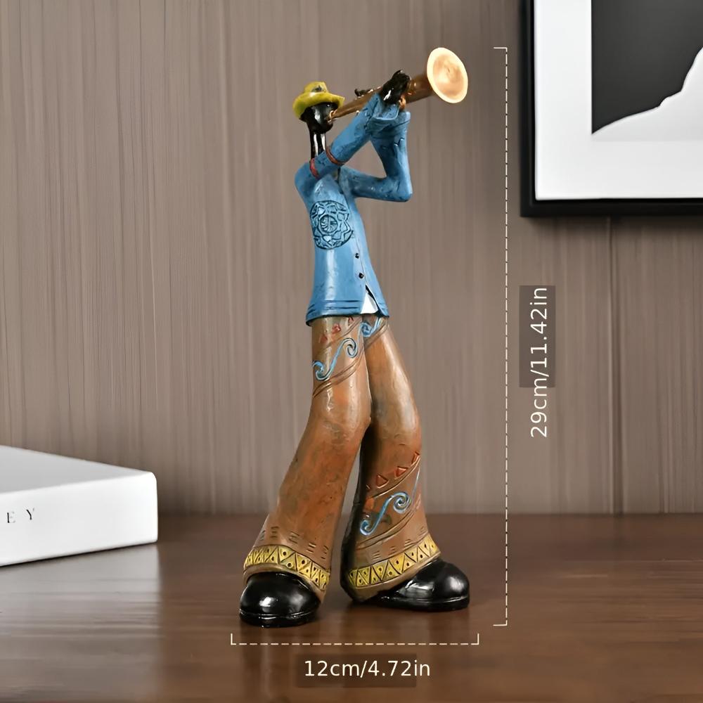 Jazz Band Resin Sculpture Set
