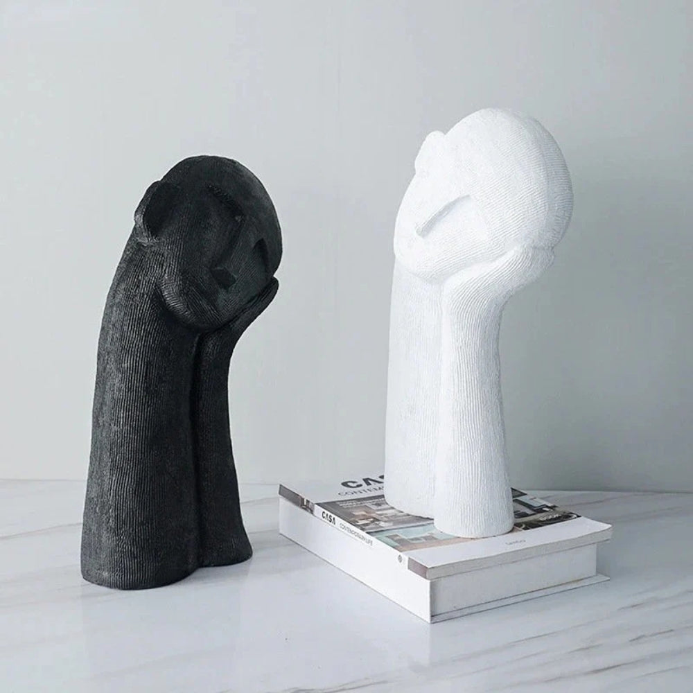 Abstract Resting Figure Sculpture