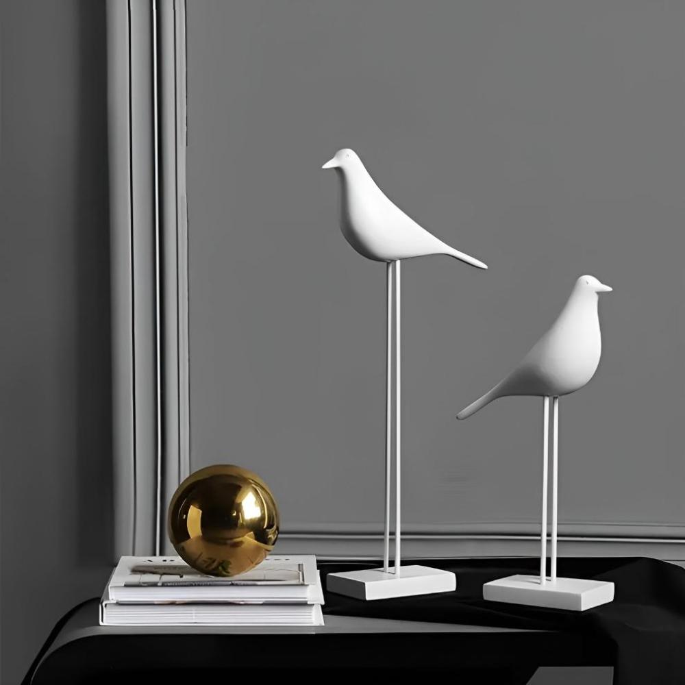 Abstract Bird Shelf Figurines