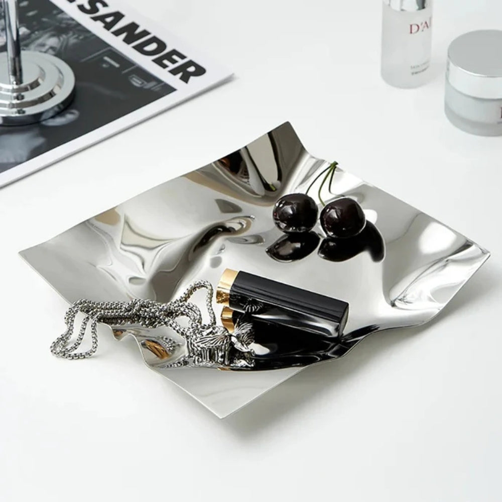 Crinkle Metal Display Tray