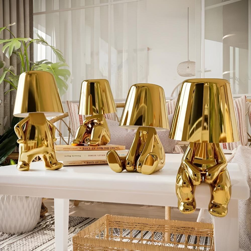Cordless Frosted Globe Touch Lamp