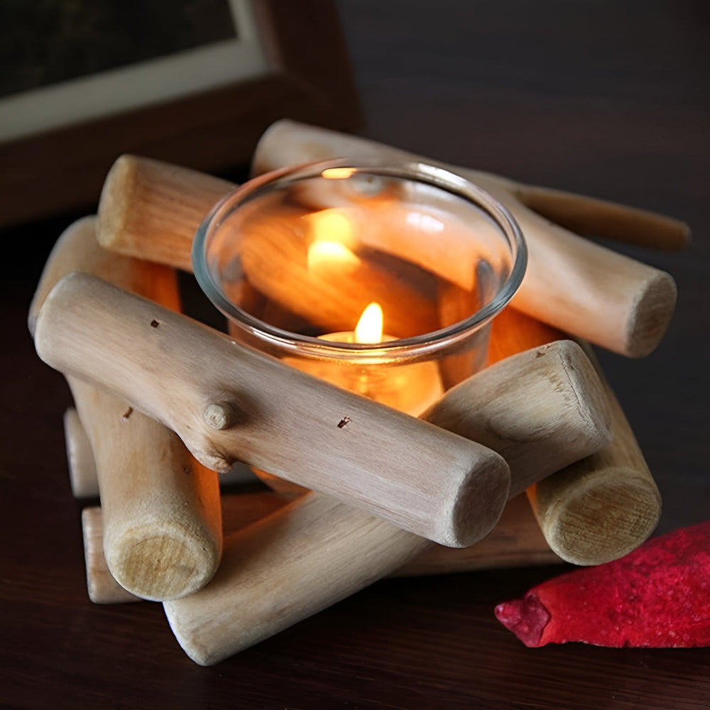 Reclaimed Driftwood Tealight Holder