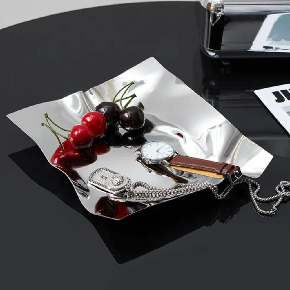 Crinkle Metal Display Tray