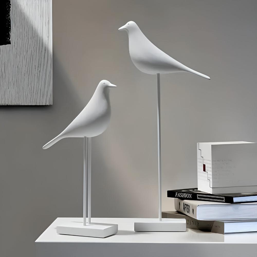 Abstract Bird Shelf Figurines
