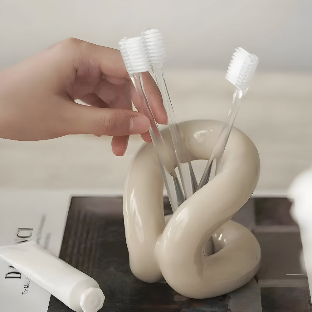 Knot Detail Ceramic Organizer