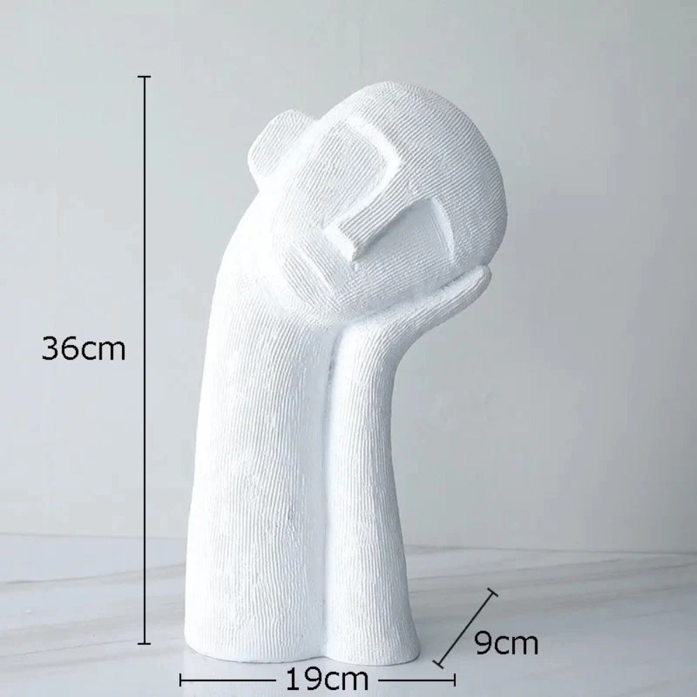Abstract Resting Figure Sculpture