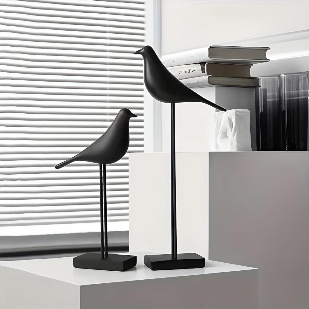 Abstract Bird Shelf Figurines
