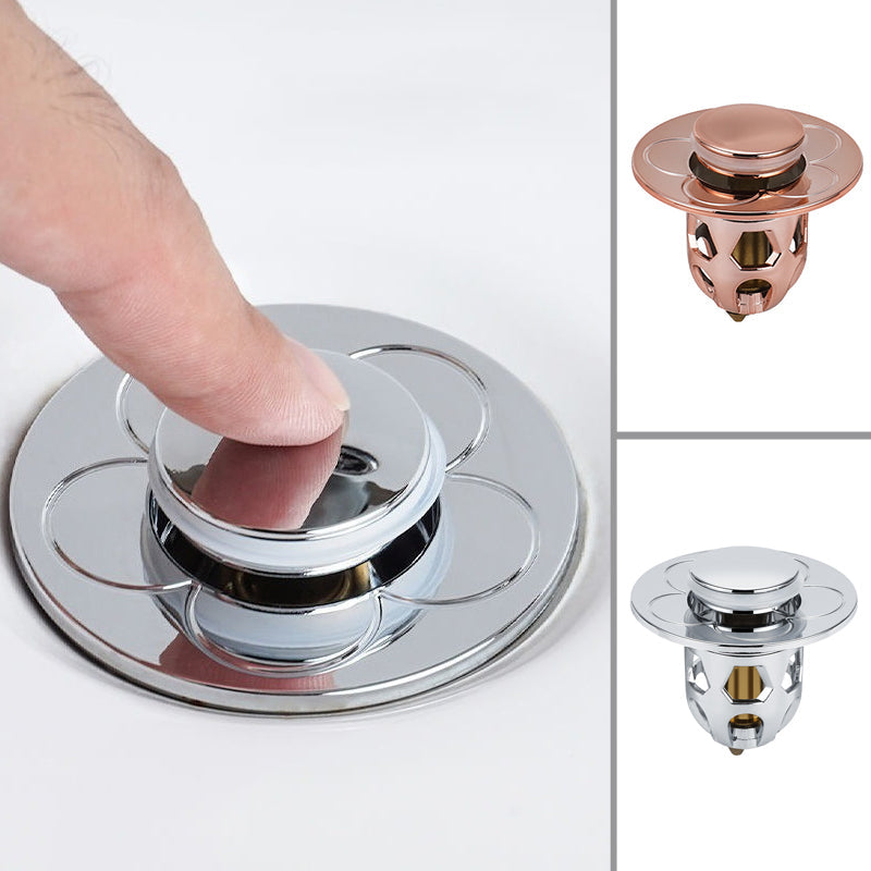 Press-Pop Sink Drain Stopper