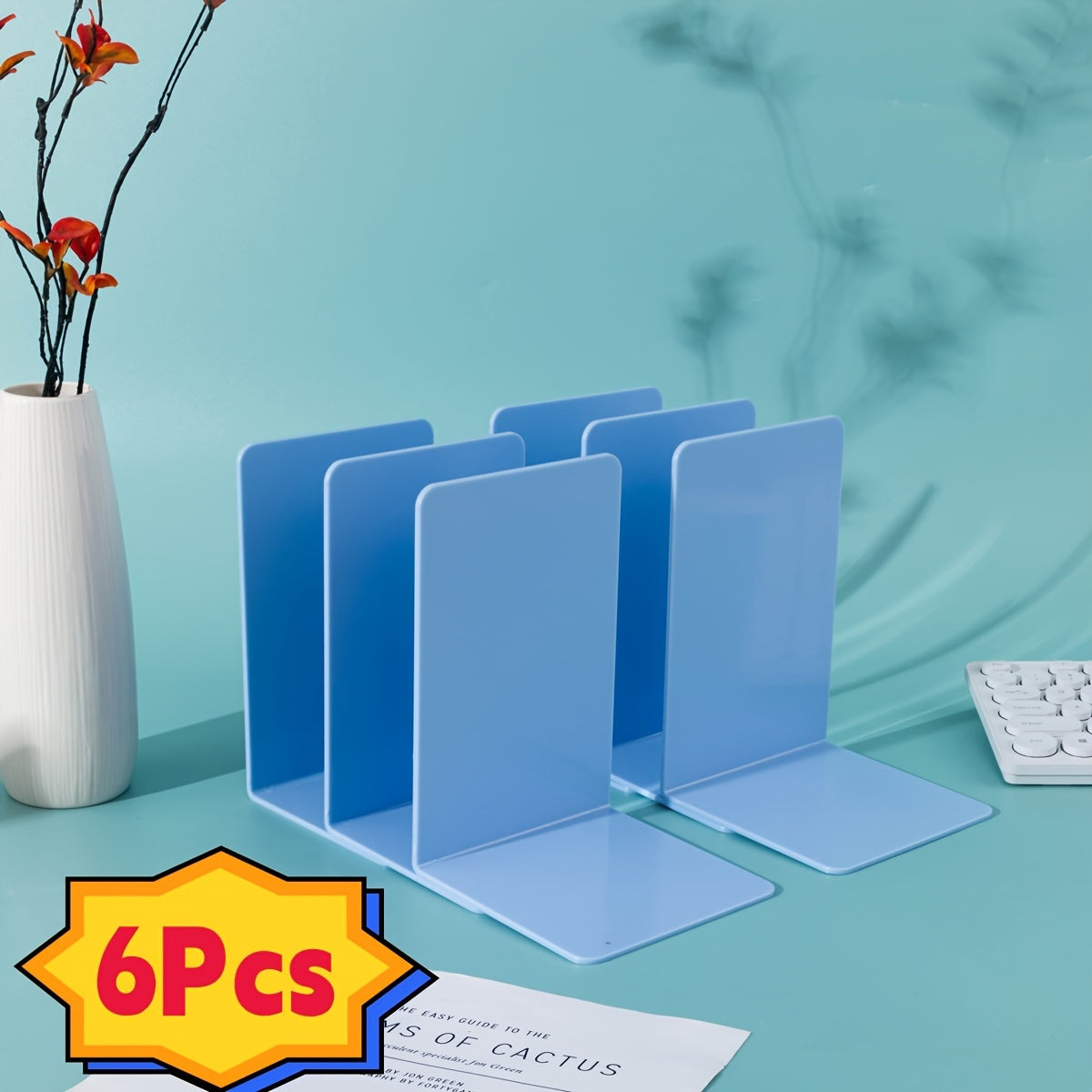 Clear Acrylic Bookend Set