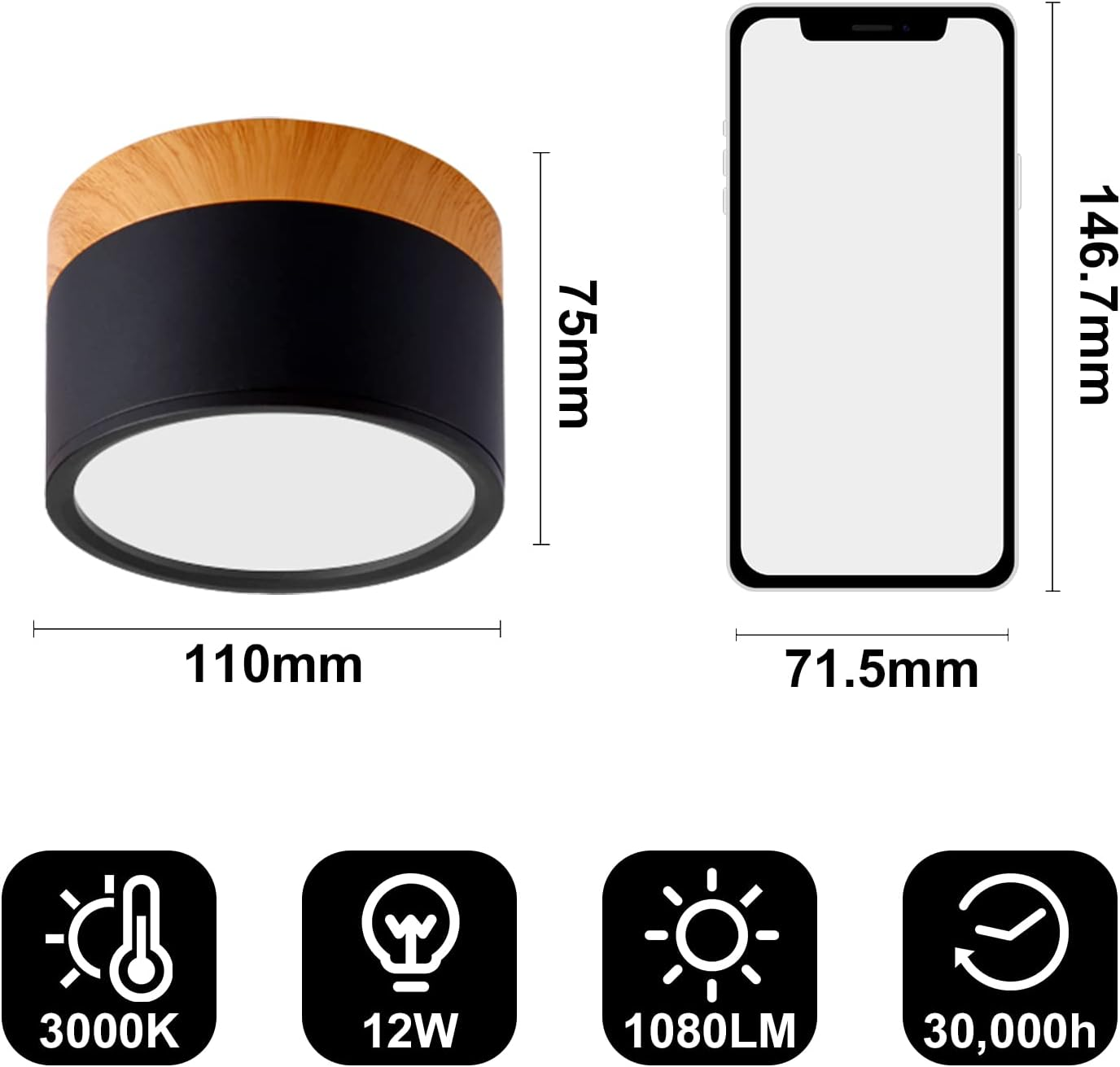 Small Flush Ceiling Light