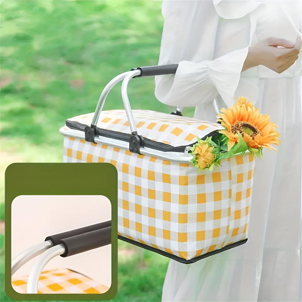 Foldable Picnic Carry Basket