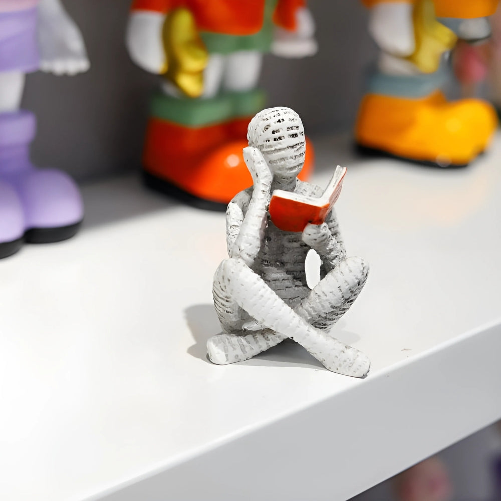 Reading Woman Resin Bookshelf Figure