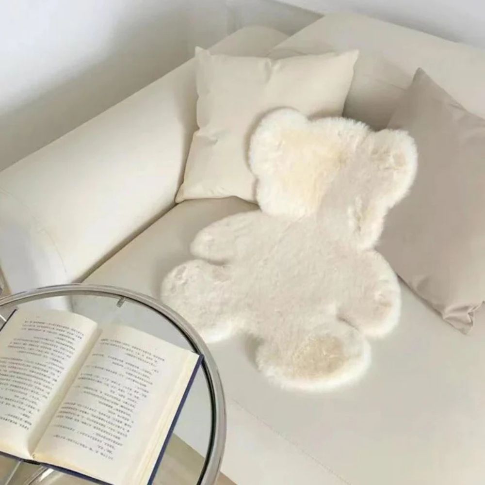 Teddy Shape Plush Rug