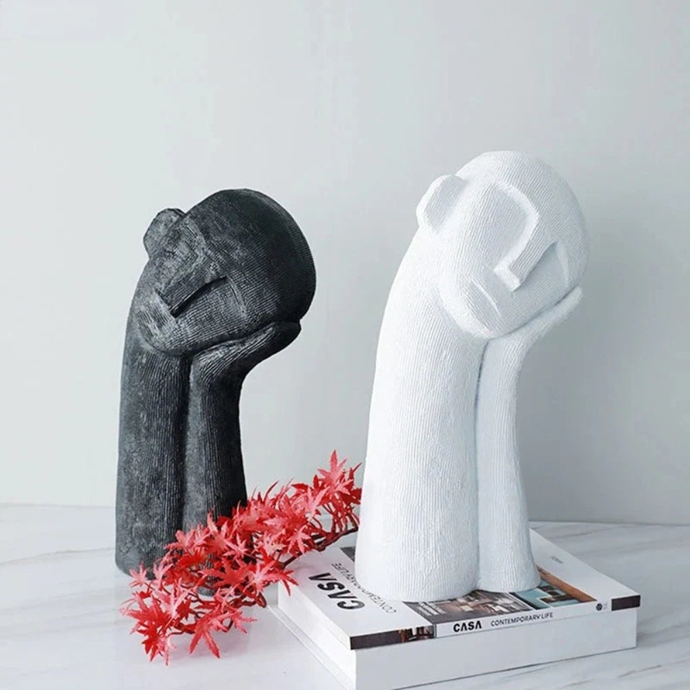 Abstract Resting Figure Sculpture