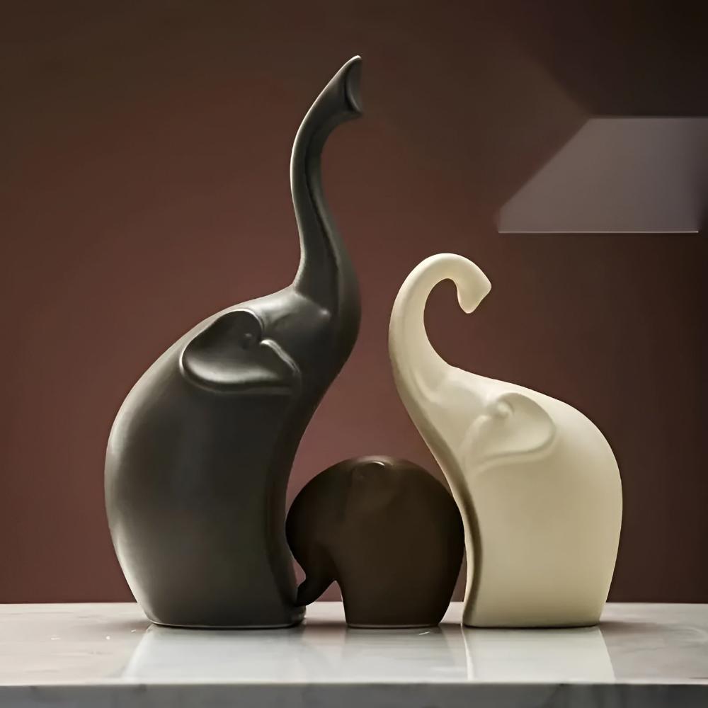 Abstract Hollow Elephant Sculpture