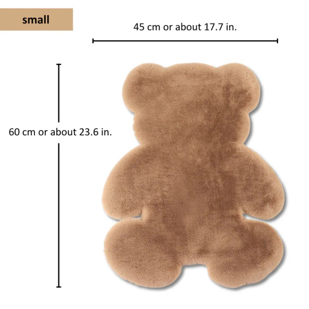 Teddy Shape Plush Rug