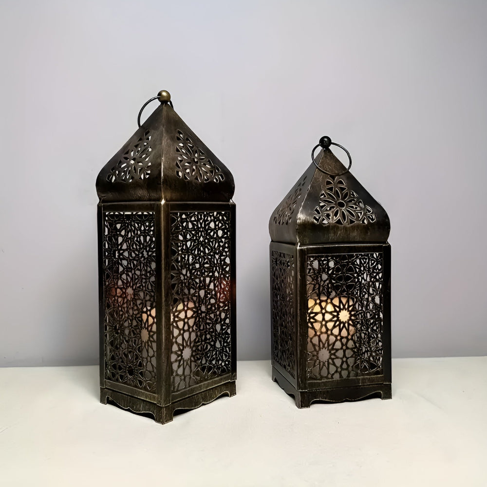 Intricate Iron Candle Holder