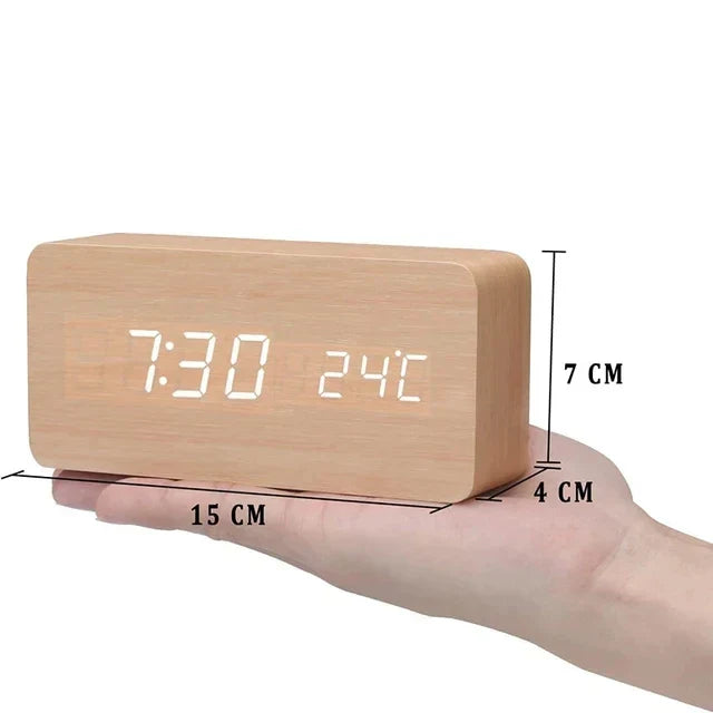 LED Voice Control Alarm Clock