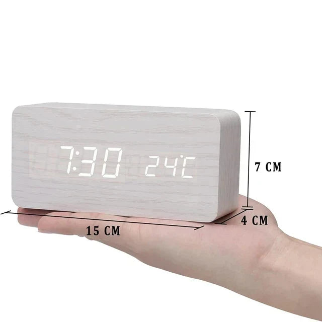 LED Voice Control Alarm Clock