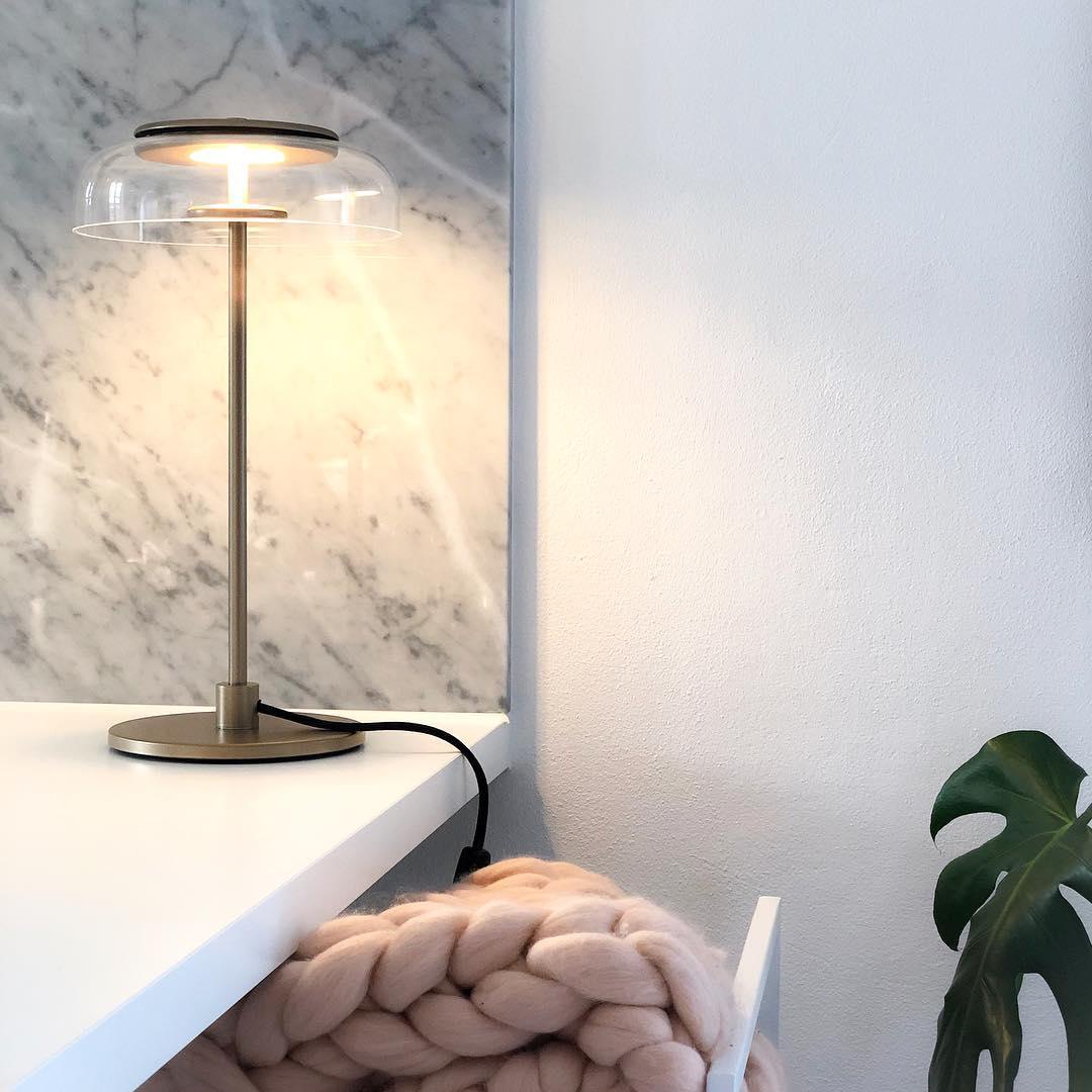 Glass Dome Table Lamp