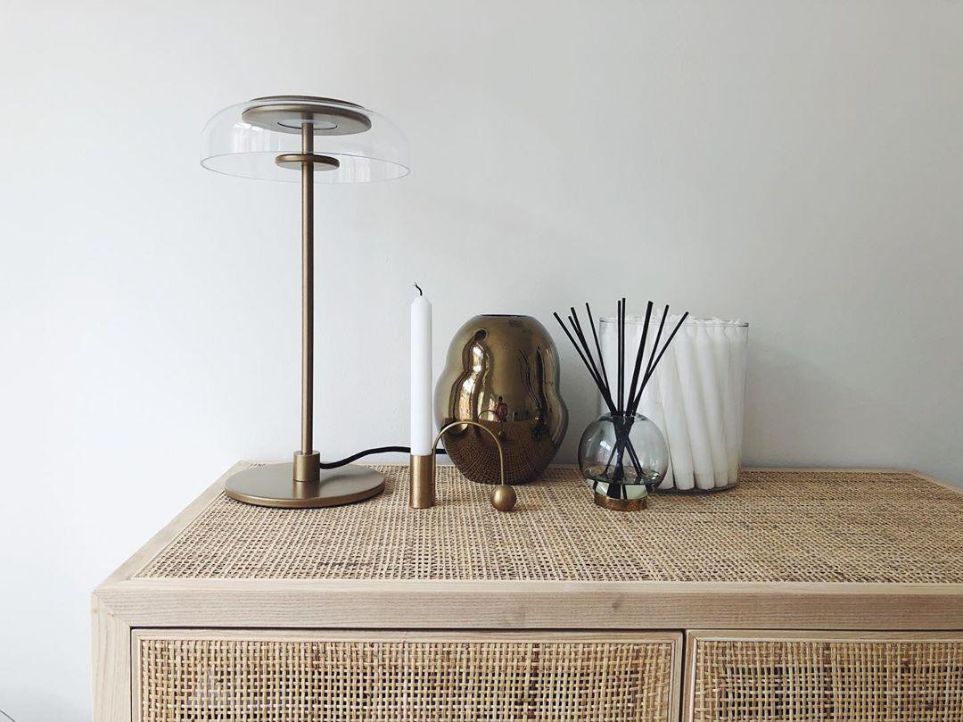Glass Dome Table Lamp