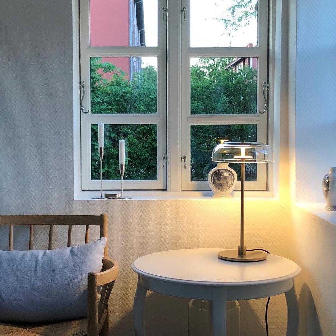Glass Dome Table Lamp