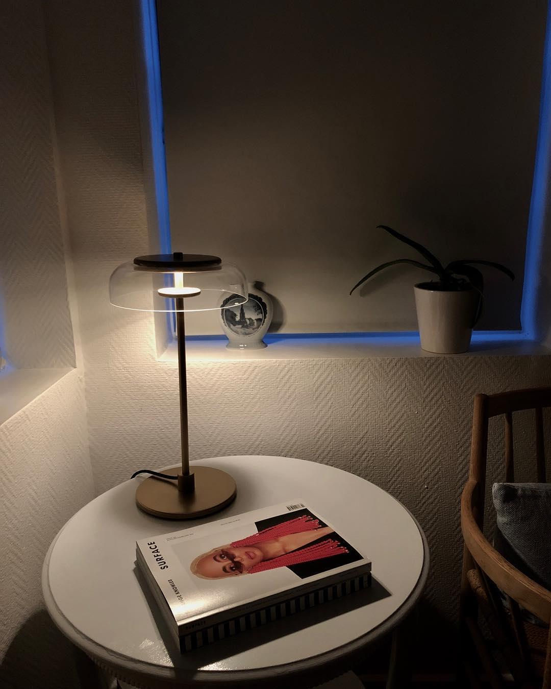Glass Dome Table Lamp