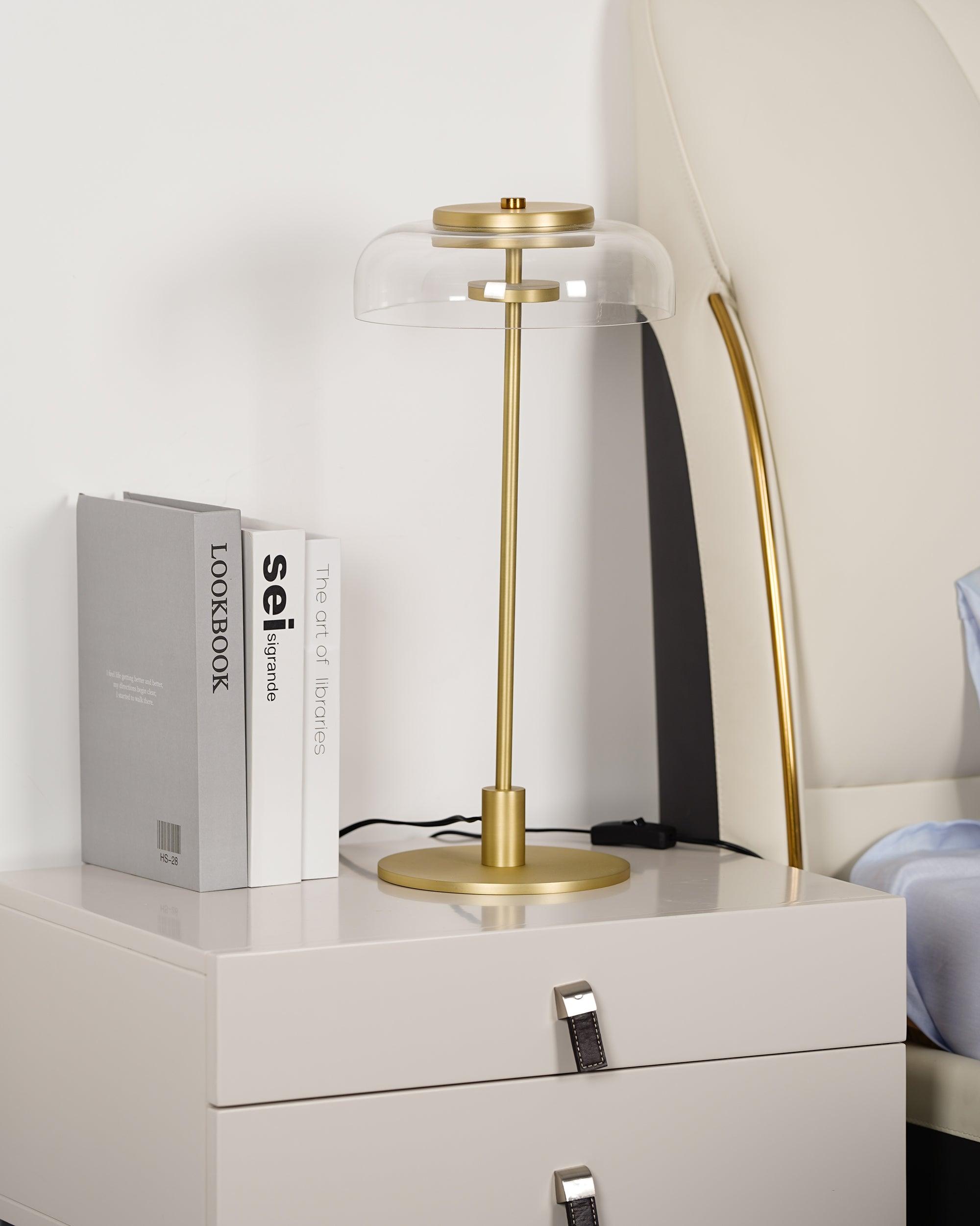 Glass Dome Table Lamp