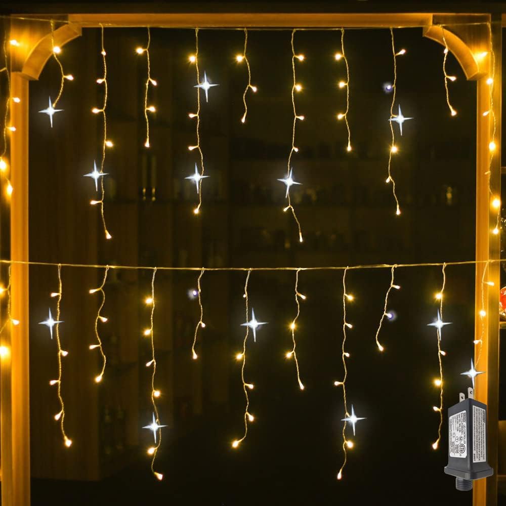 Twinkling LED Curtain Lights