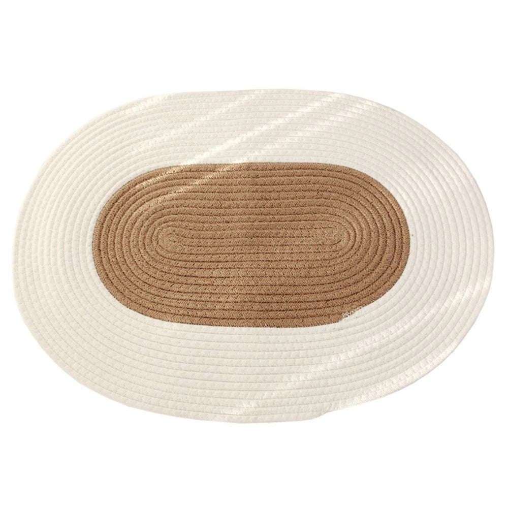 Braided Oval Floor Rug
