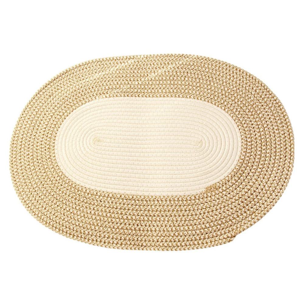 Braided Oval Floor Rug
