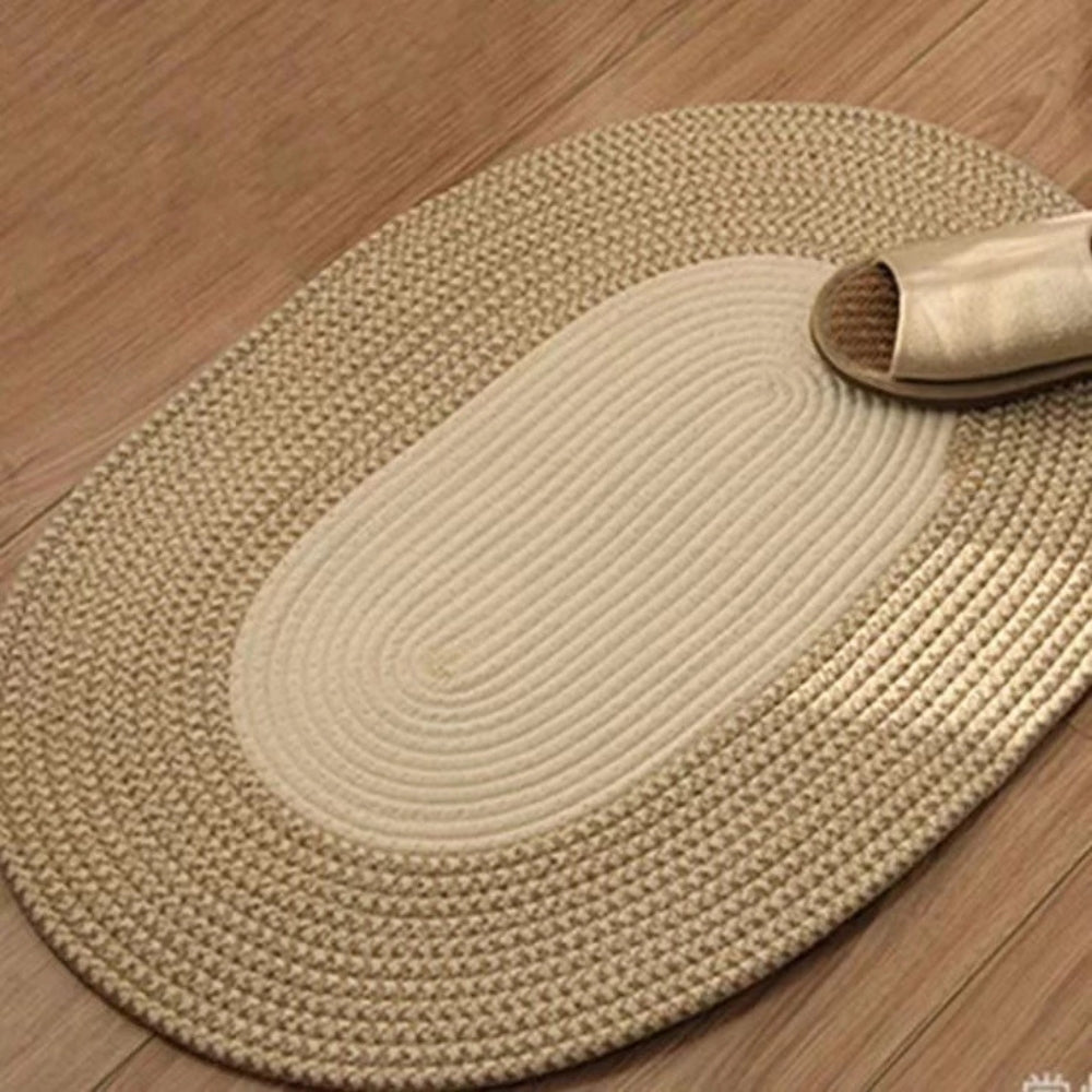 Braided Oval Floor Rug